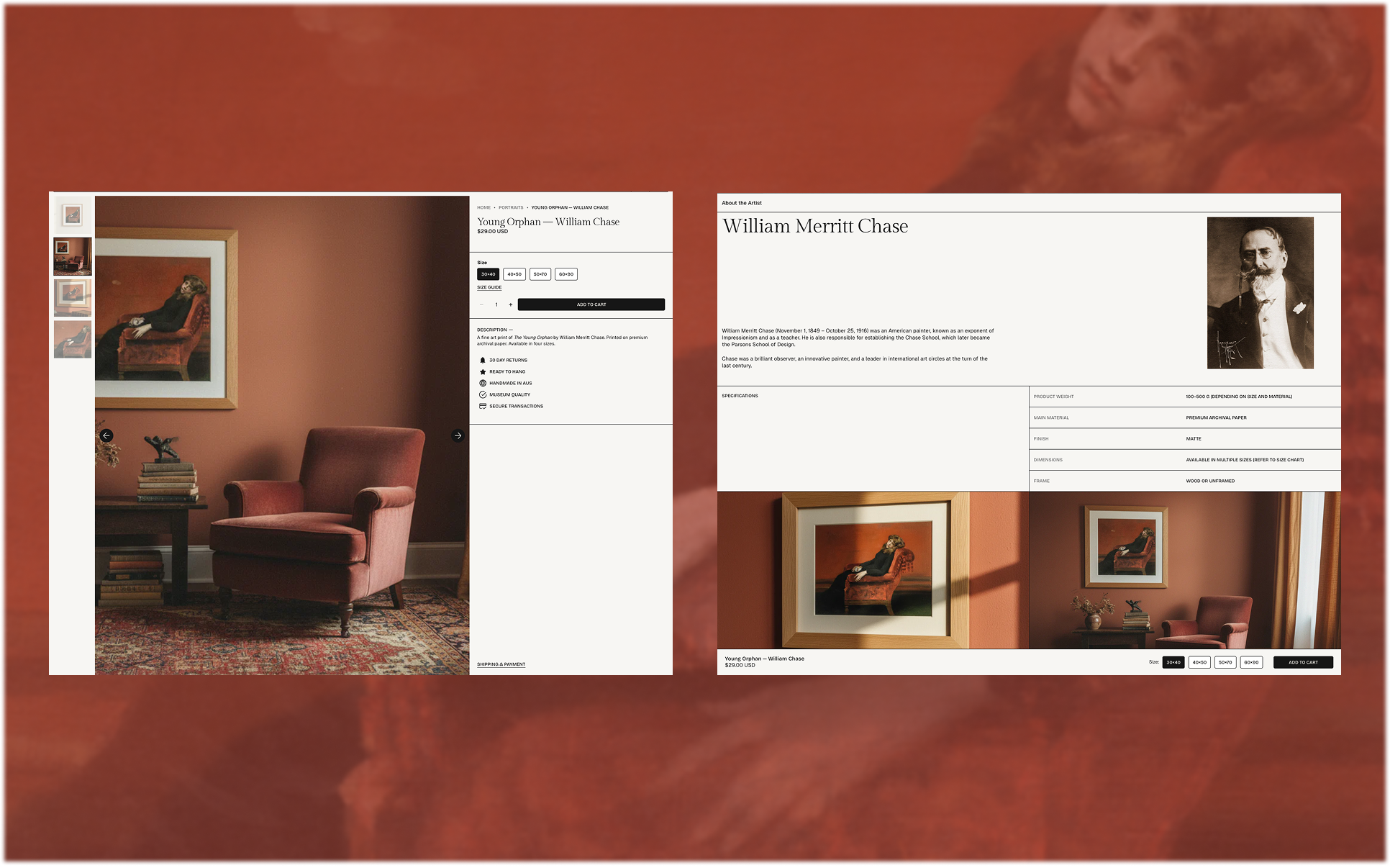 common room - shopify - art print store