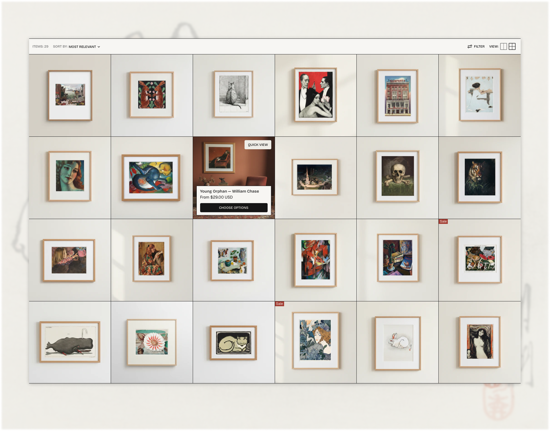 common room - shopify - art print store
